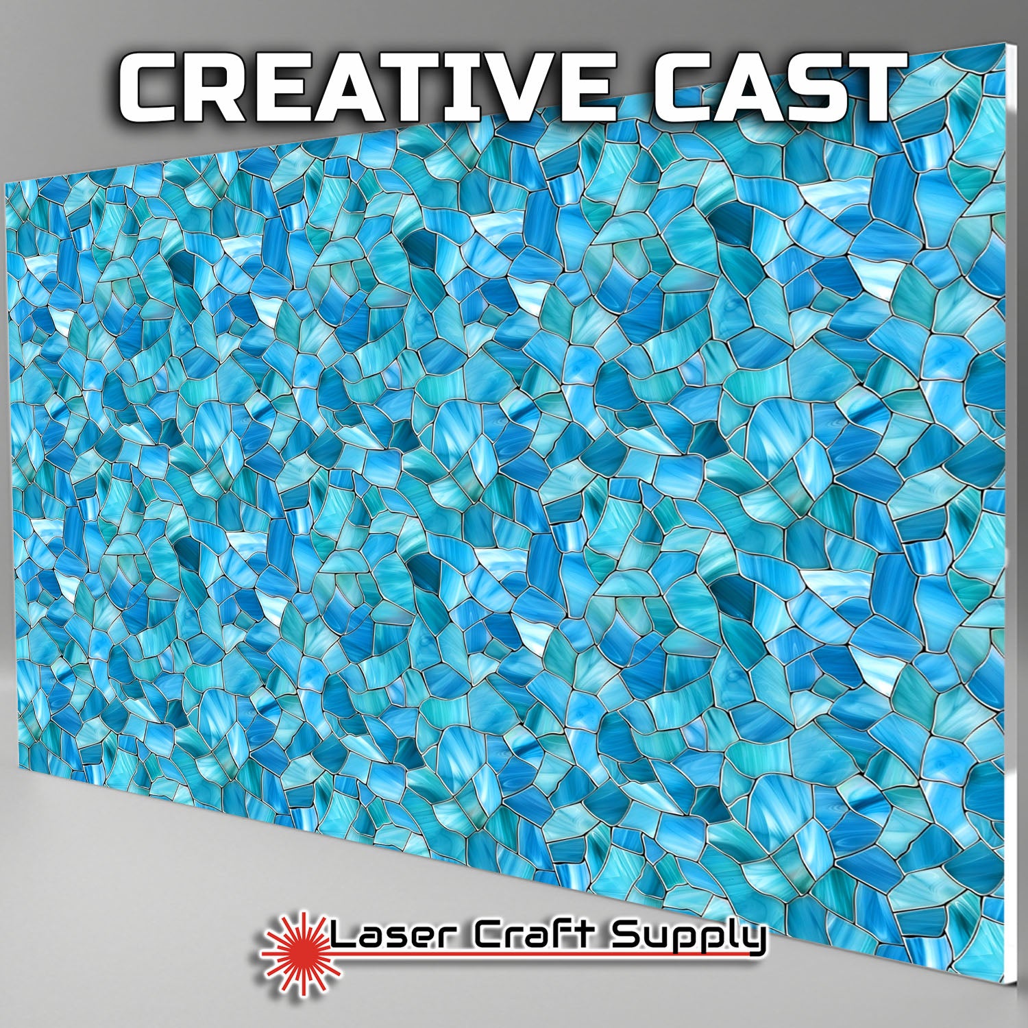 Creative Cast Acrylics - Ahh Blue - Stained Glass – Laser Craft Supply