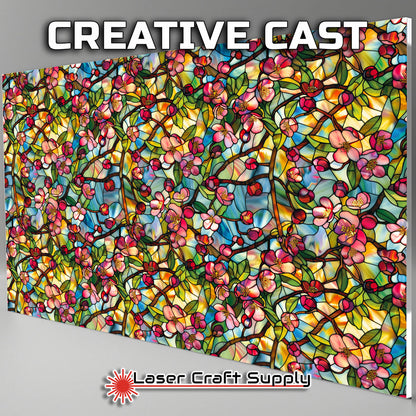 Creative Cast Acrylics - Blossoms and Buds - Stained Glass