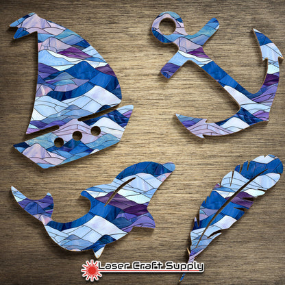 Creative Cast Acrylics - Blue Mountains- Stained Glass