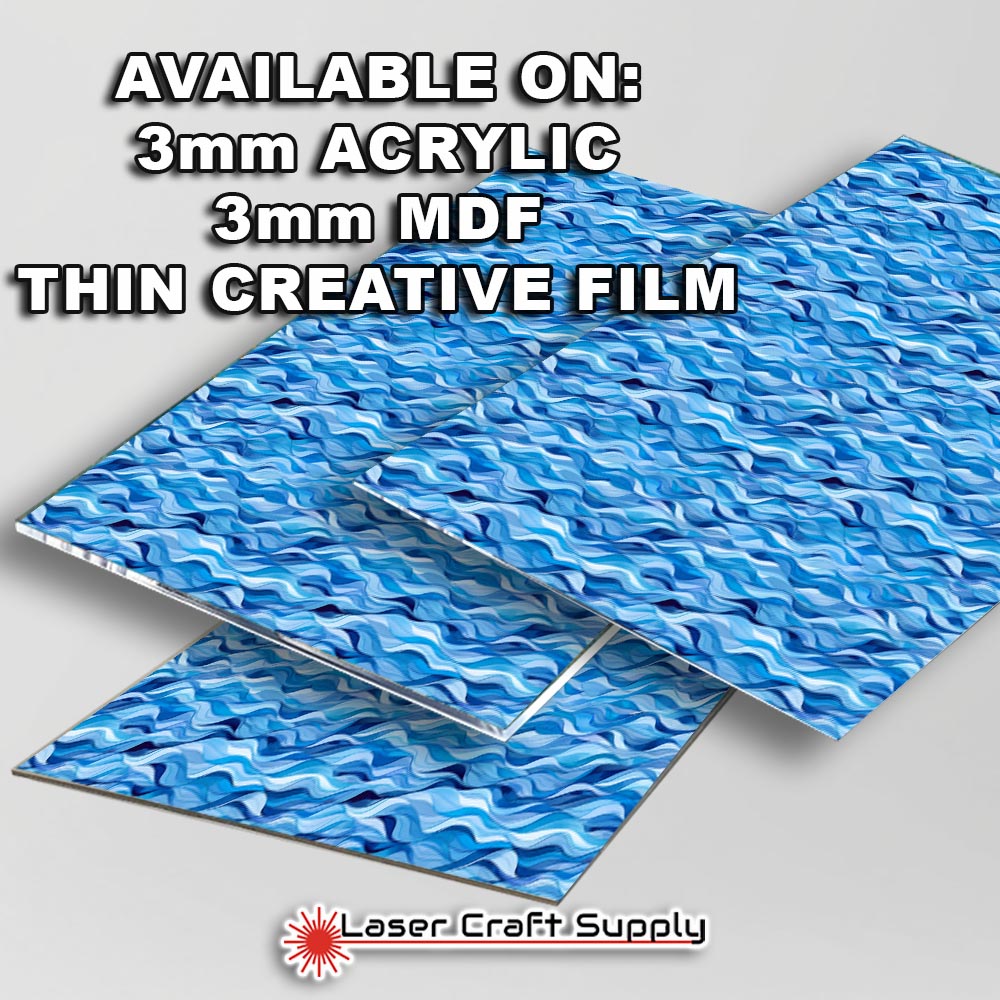 Creative Cast Acrylics - Blue Waves - Stained Glass