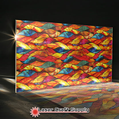 Creative Cast Acrylics - Burning Twist - Stained Glass