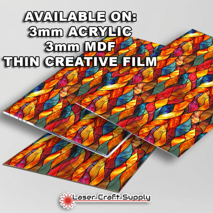 Creative Cast Acrylics - Burning Twist - Stained Glass
