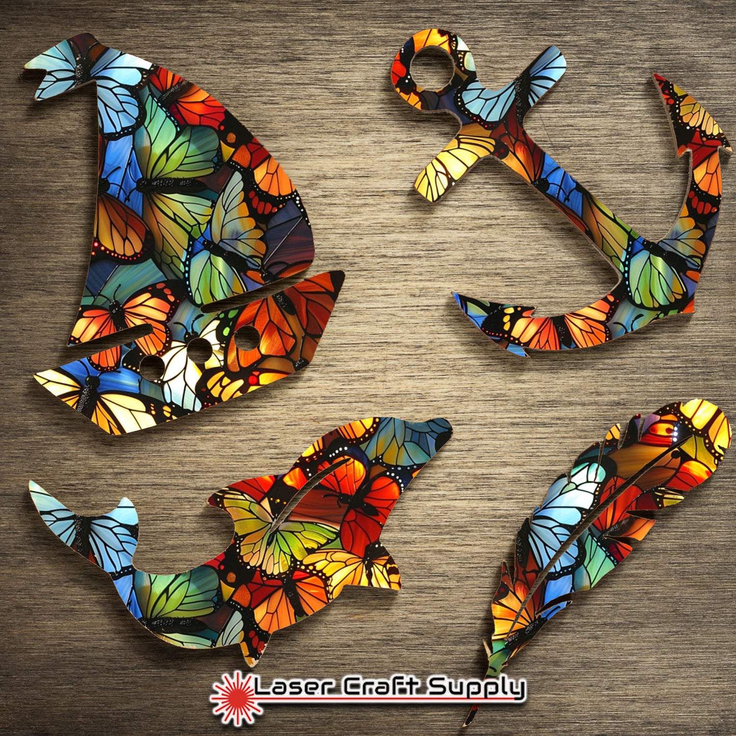 Creative Cast Acrylics - Butterflys WOW! - Stained Glass