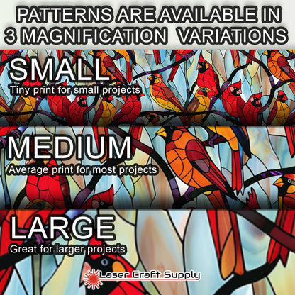 Creative Cast Acrylics - Cardinals - Stained Glass