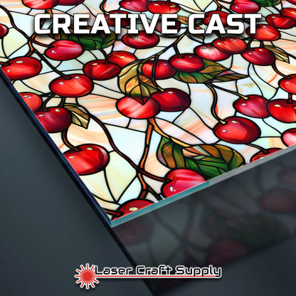 Creative Cast Acrylics - Very Cherry- Stained Glass