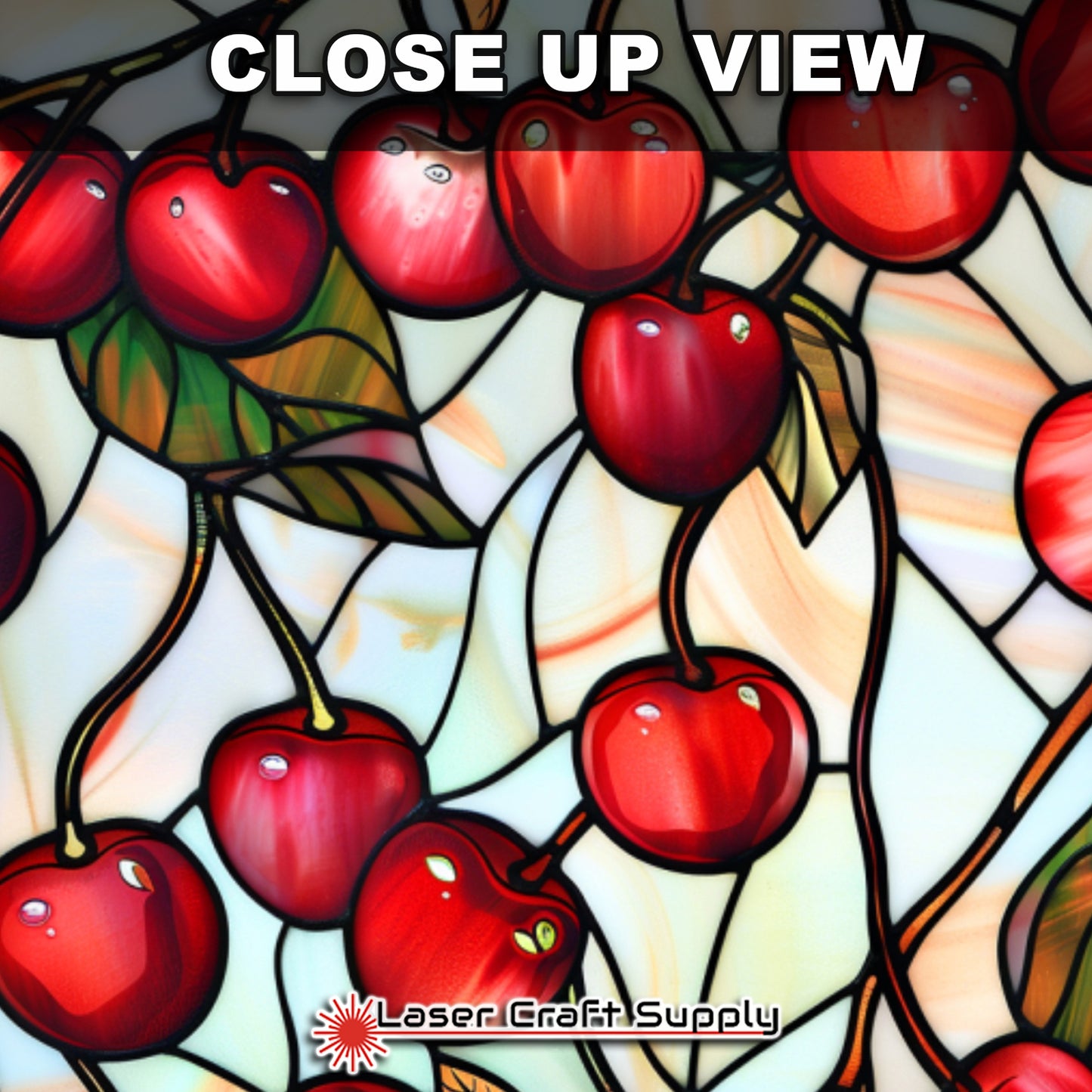 Creative Cast Acrylics - Very Cherry- Stained Glass