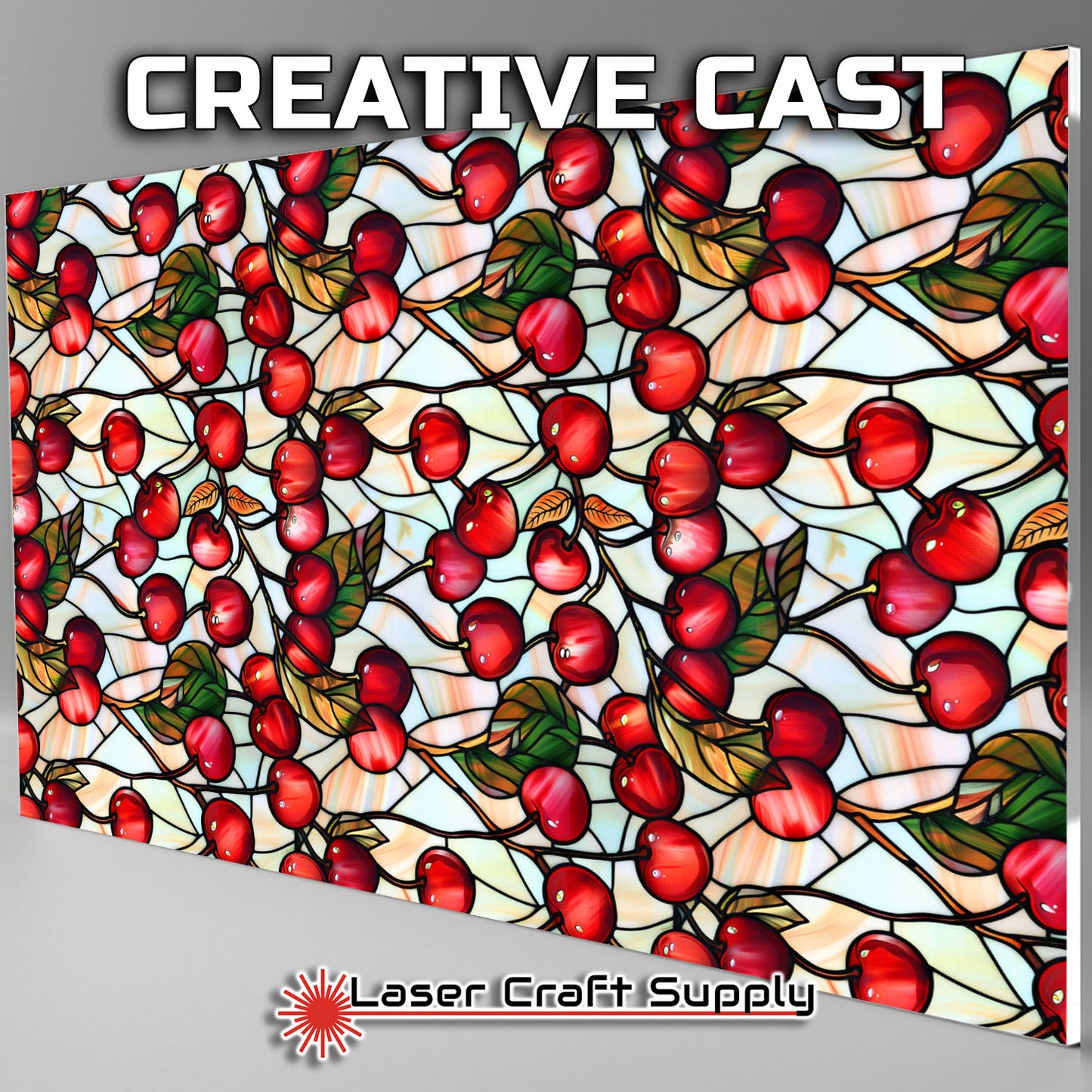Creative Cast Acrylics - Very Cherry- Stained Glass