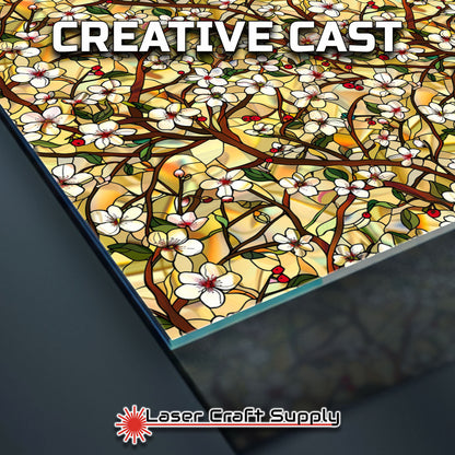 Creative Cast Acrylics - Cherry Blossoms- Stained Glass
