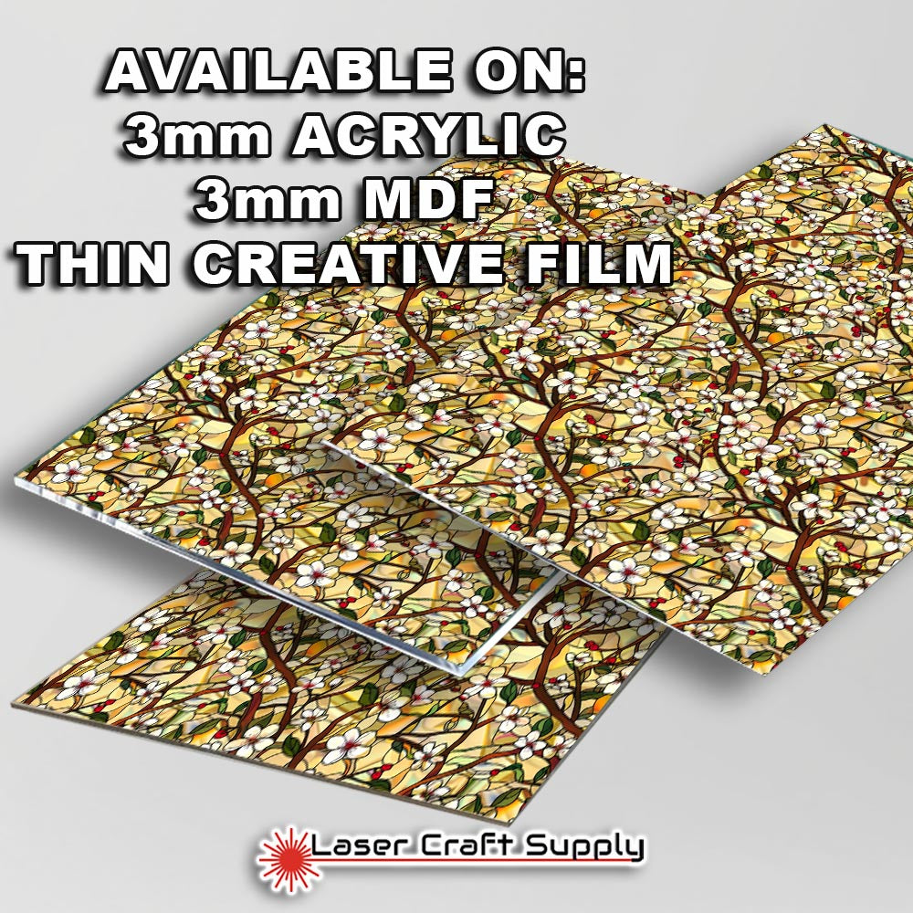 Creative Cast Acrylics - Cherry Blossoms- Stained Glass