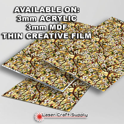 Creative Cast Acrylics - Cherry Blossoms- Stained Glass