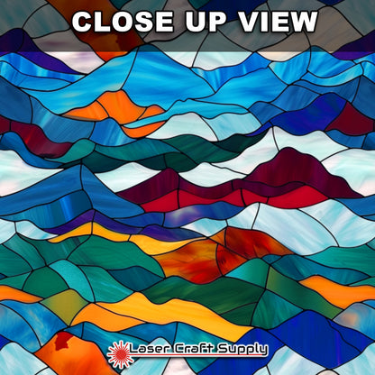 Creative Cast Acrylics - Colorful Hills- Stained Glass