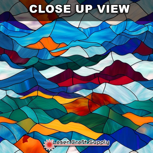 Creative Cast Acrylics - Colorful Hills- Stained Glass