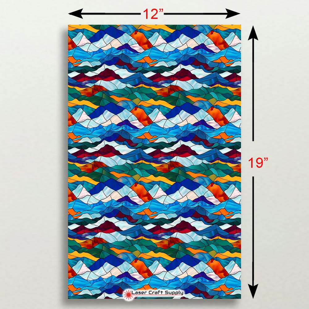 Creative Cast Acrylics - Colorful Hills- Stained Glass