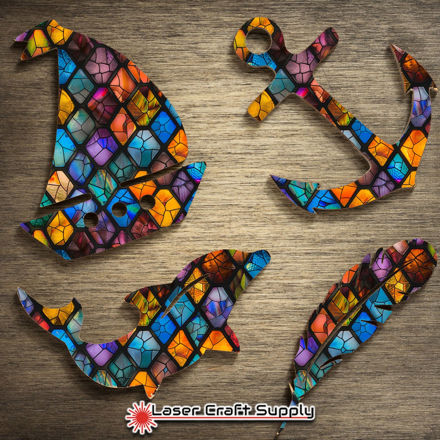 Creative Cast Acrylics - Crystal Diamonds - Stained Glass