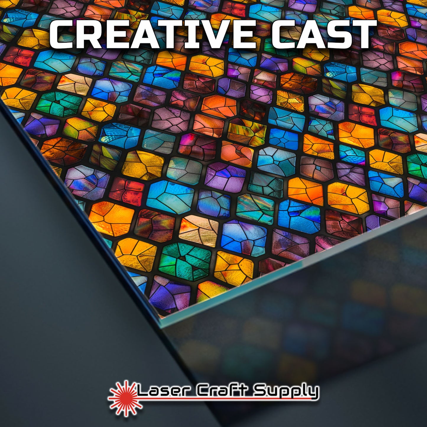 Creative Cast Acrylics - Crystal Diamonds - Stained Glass