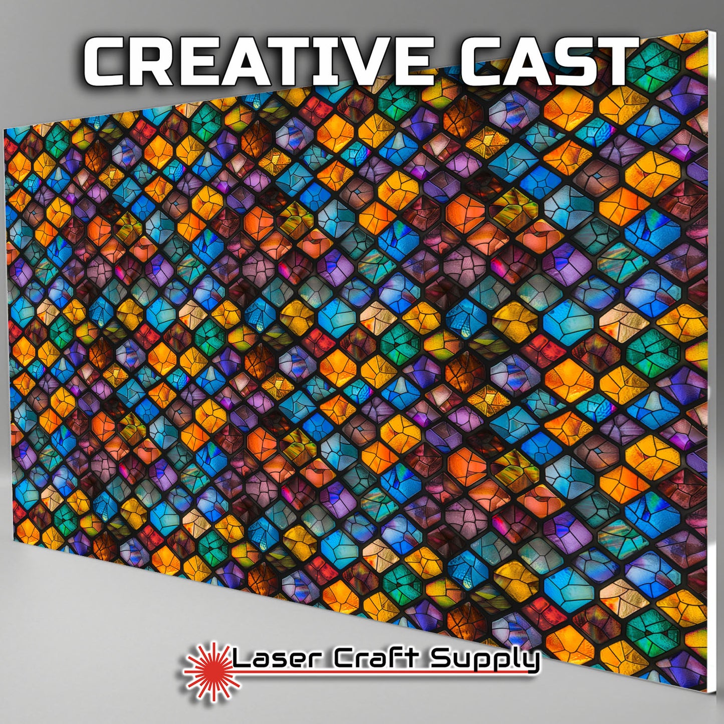 Creative Cast Acrylics - Crystal Diamonds - Stained Glass