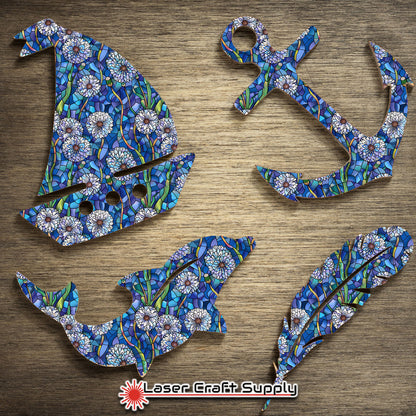 Creative Cast Acrylics - Dandilions - Stained Glass