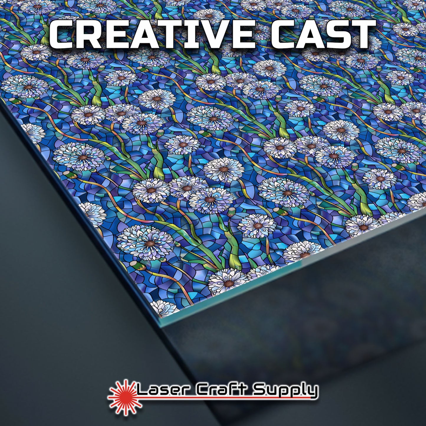 Creative Cast Acrylics - Dandilions - Stained Glass