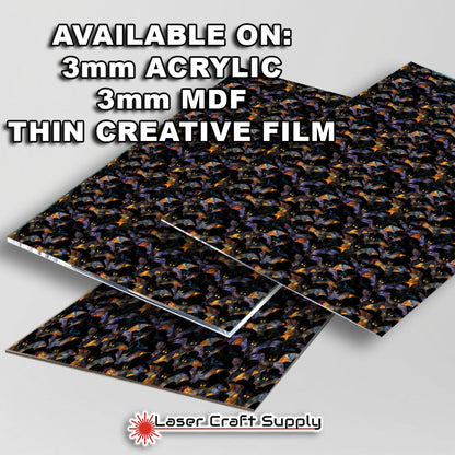 Creative Cast Acrylics - Dark Bats - Stained Glass