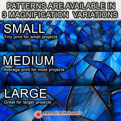 Creative Cast Acrylics - Dark Blue Crystals - Stained Glass