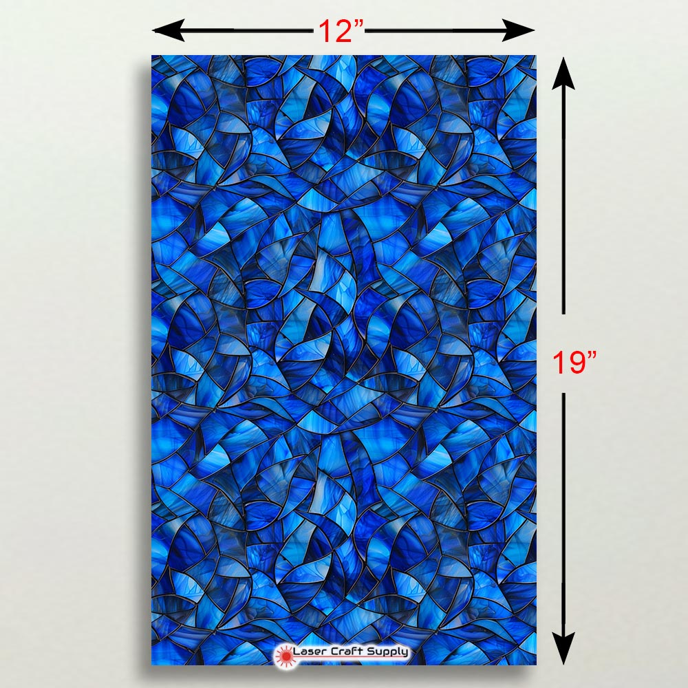 Creative Cast Acrylics - Dark Blue Crystals - Stained Glass