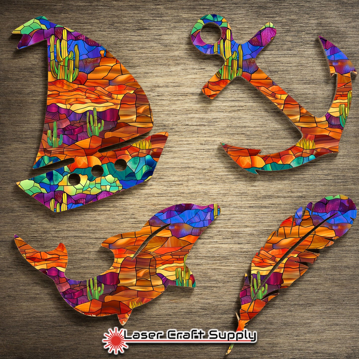 Creative Cast Acrylics - Desert Scape - Stained Glass