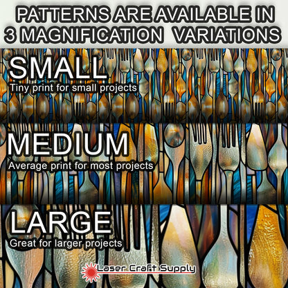 Creative Cast Acrylics - Forks & Spoons - Stained Glass