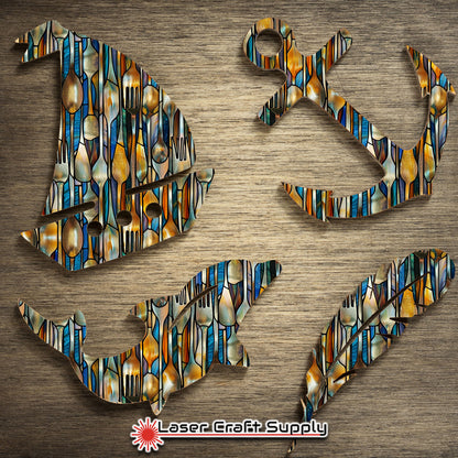 Creative Cast Acrylics - Forks & Spoons - Stained Glass