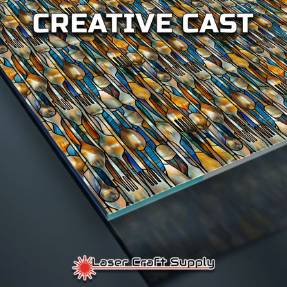 Creative Cast Acrylics - Forks & Spoons - Stained Glass
