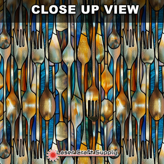 Creative Cast Acrylics - Forks & Spoons - Stained Glass