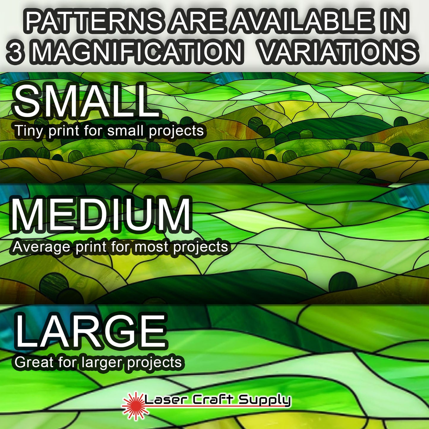 Creative Cast Acrylics - Green Hills- Stained Glass