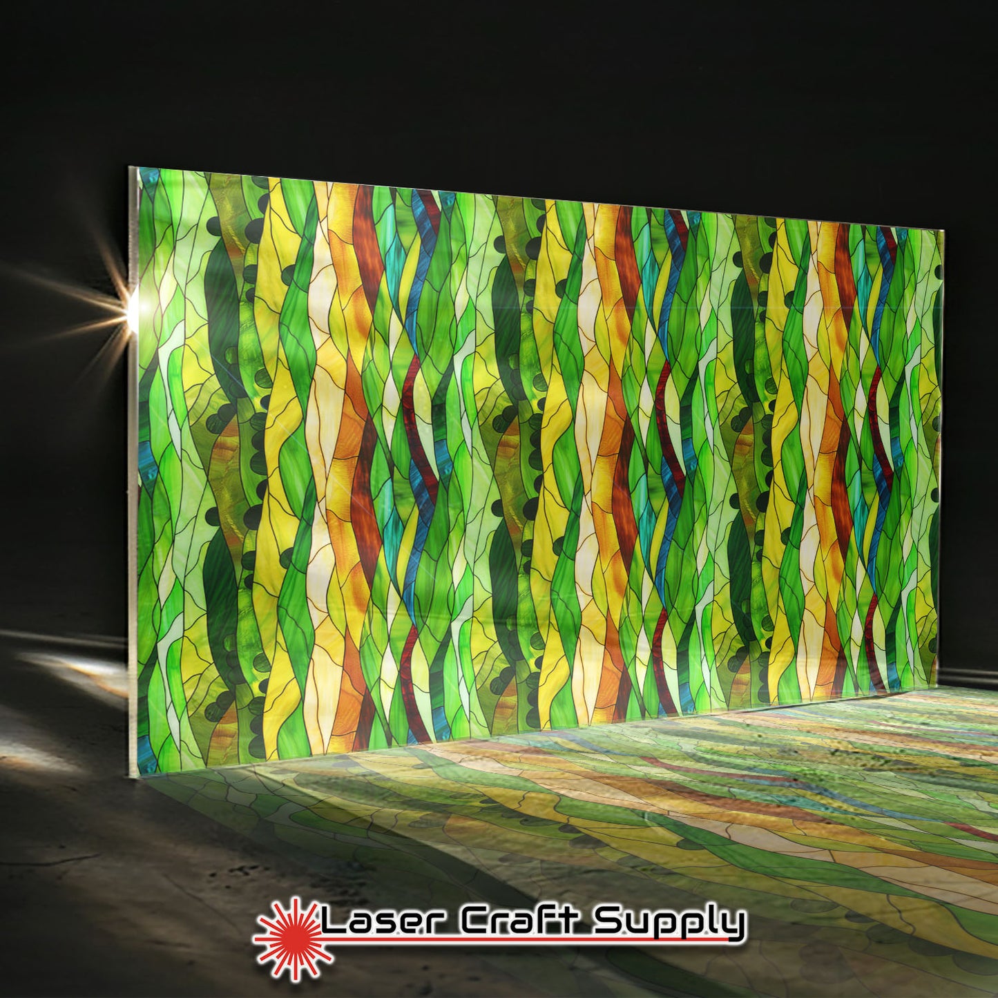 Creative Cast Acrylics - Green Hills- Stained Glass