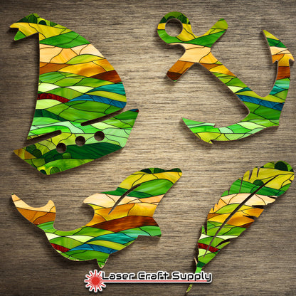 Creative Cast Acrylics - Green Hills- Stained Glass