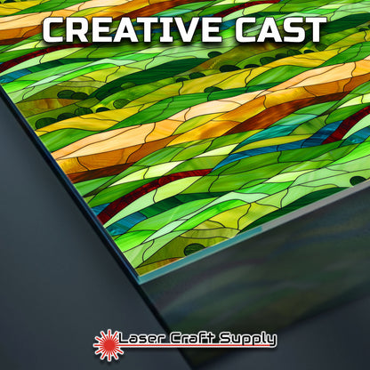 Creative Cast Acrylics - Green Hills- Stained Glass