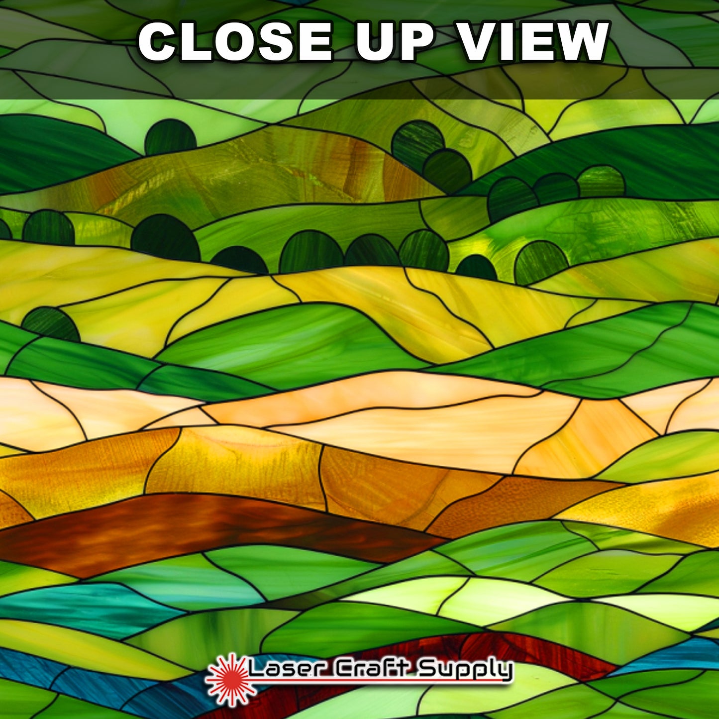 Creative Cast Acrylics - Green Hills- Stained Glass