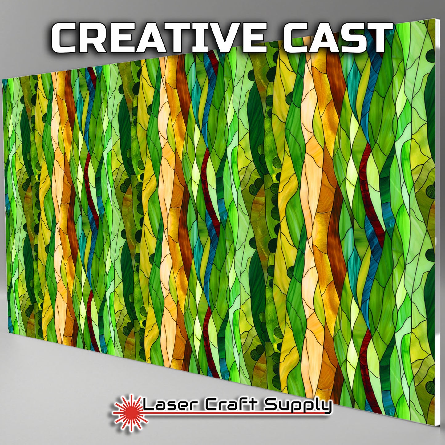 Creative Cast Acrylics - Green Hills- Stained Glass