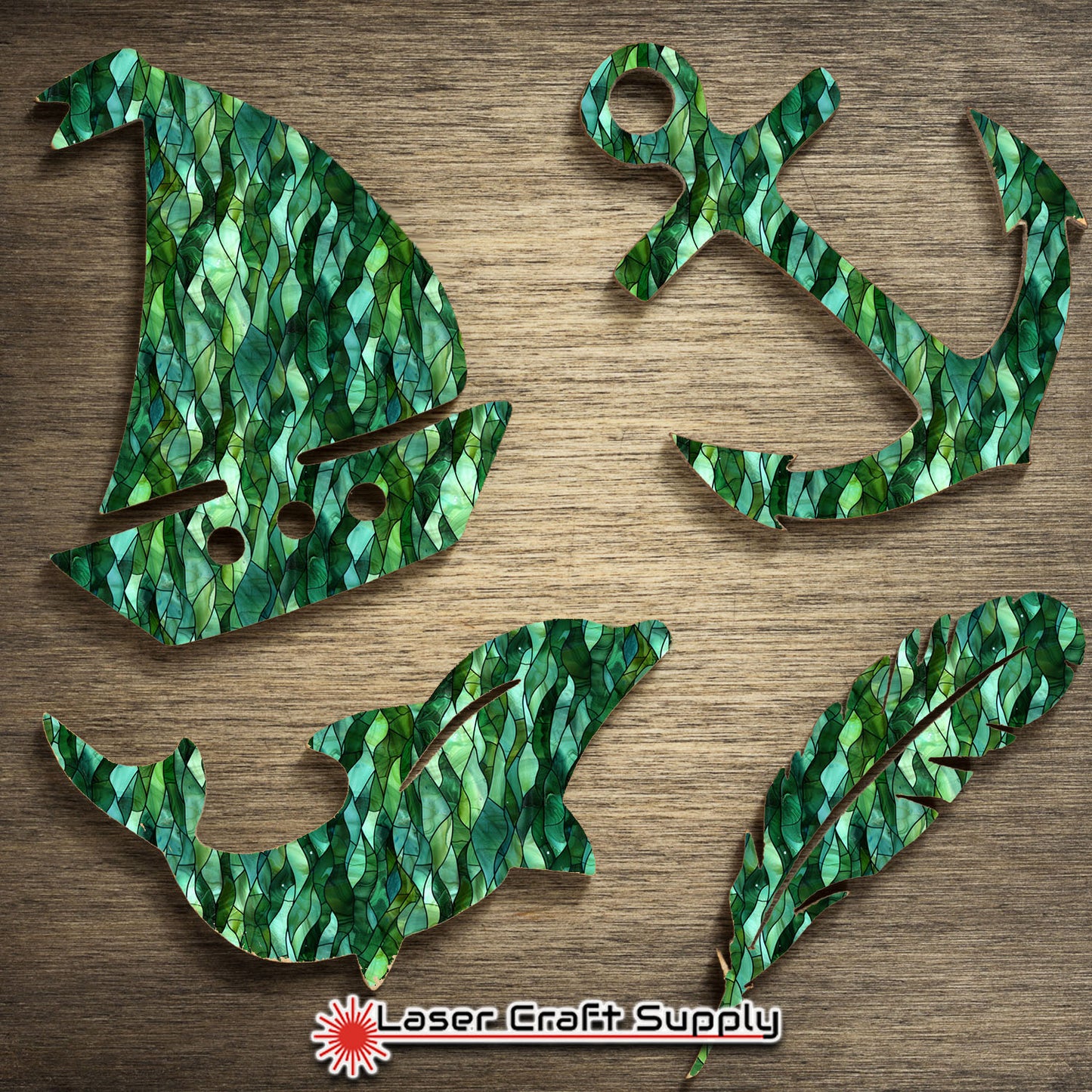 Creative Cast Acrylics - Green Sea Weed - Stained Glass
