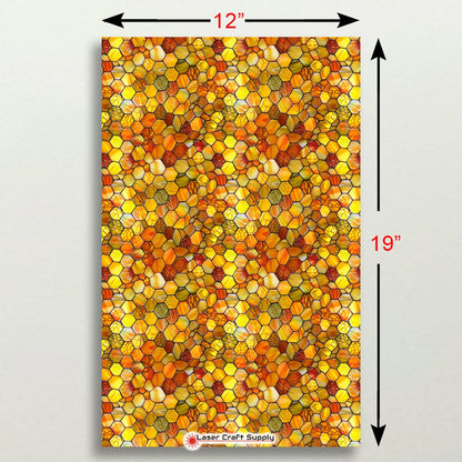 Creative Cast Acrylics - Honey Comb - Stained Glass