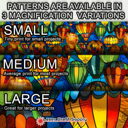 Creative Cast Acrylics -Hot Air Balloons - Stained Glass