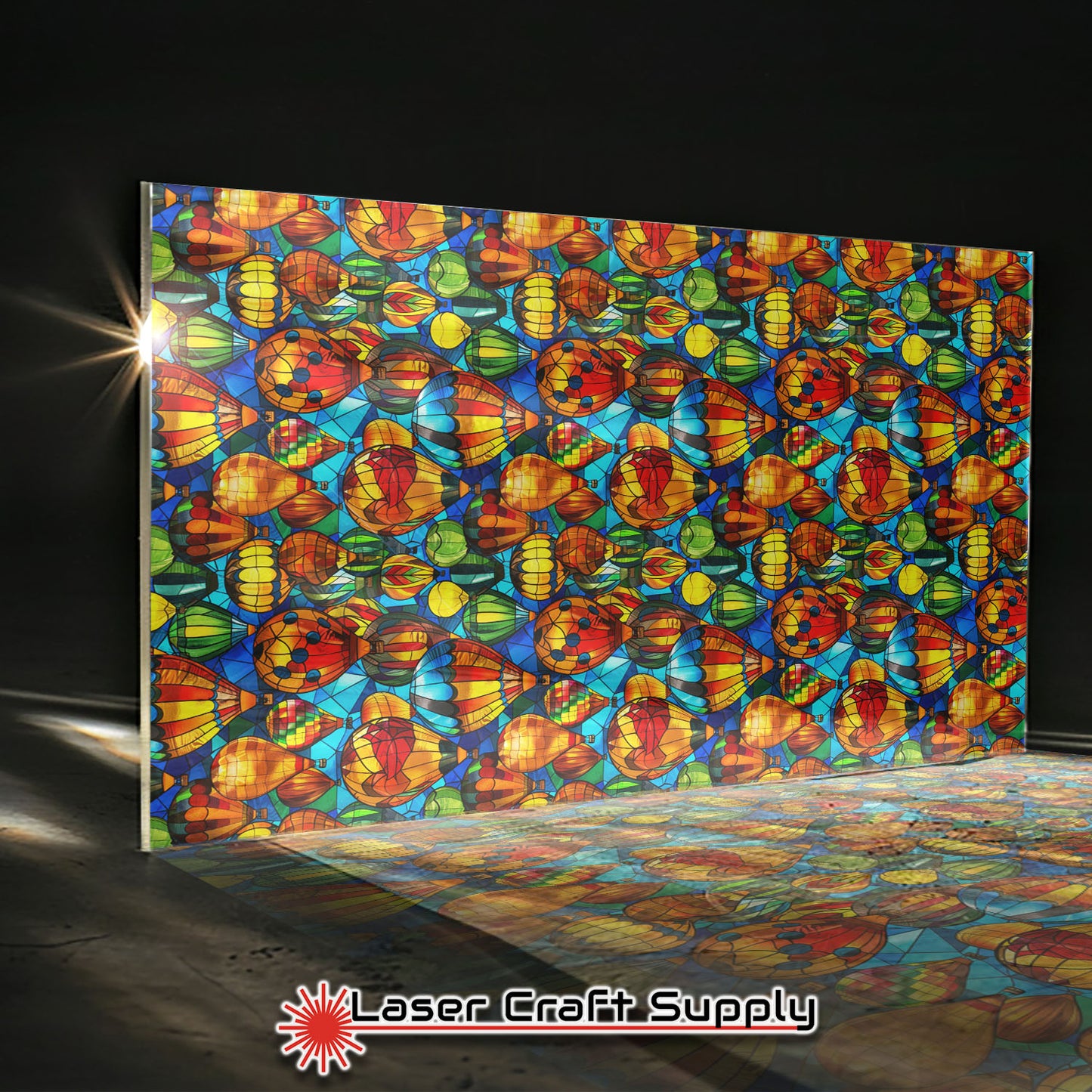 Creative Cast Acrylics -Hot Air Balloons - Stained Glass