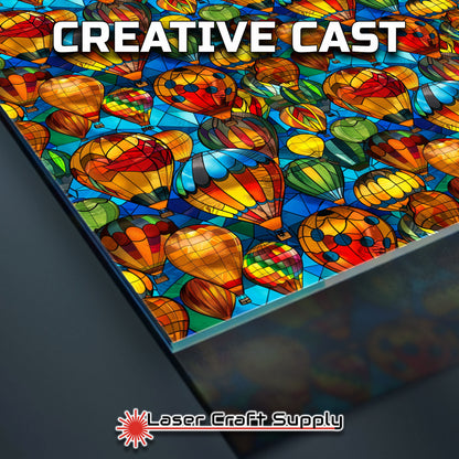 Creative Cast Acrylics -Hot Air Balloons - Stained Glass