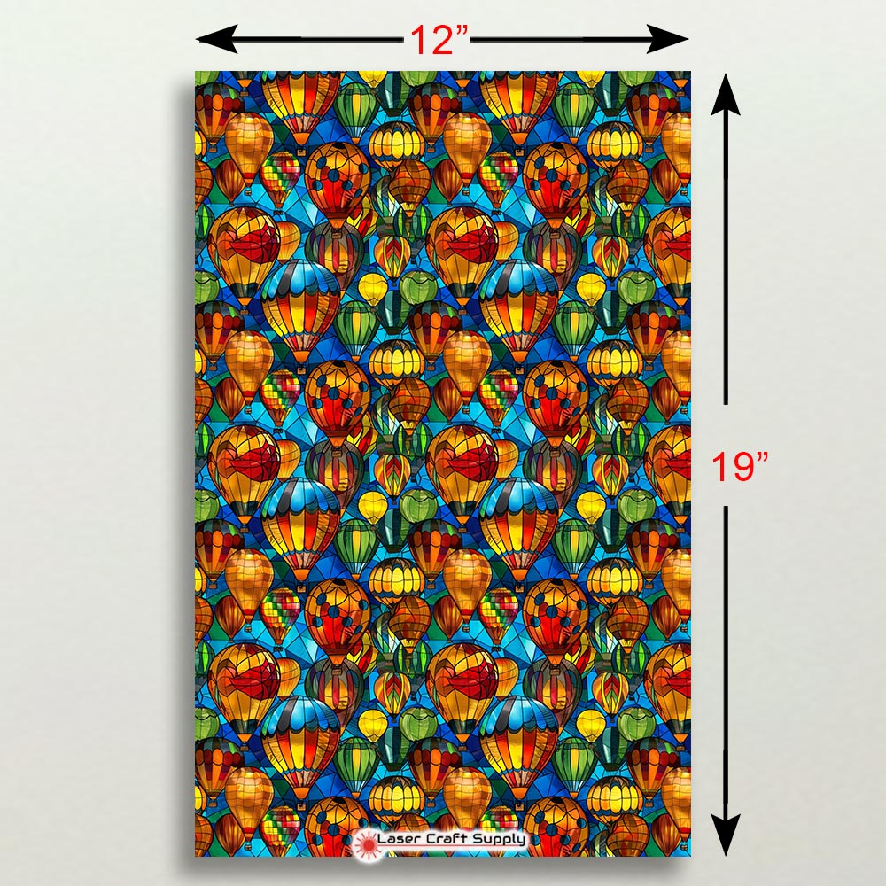 Creative Cast Acrylics -Hot Air Balloons - Stained Glass