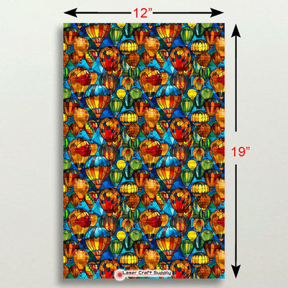 Creative Cast Acrylics -Hot Air Balloons - Stained Glass