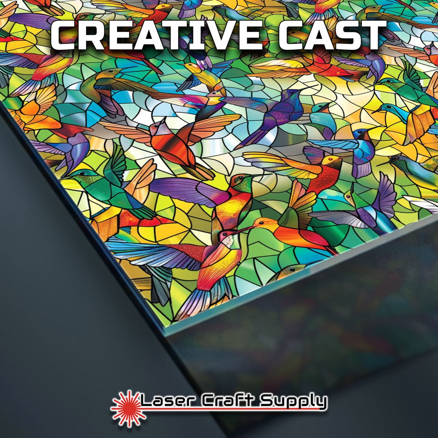 Creative Cast  -  Hummingbirds - Stained Glass