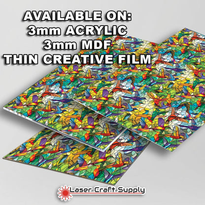 Creative Cast  -  Hummingbirds - Stained Glass