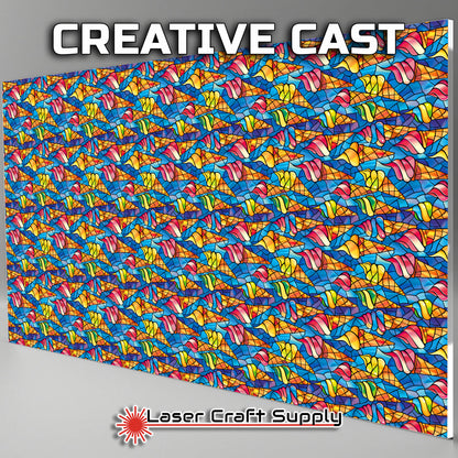 Creative Cast Acrylics -  Ice Cream Cones - Stained Glass