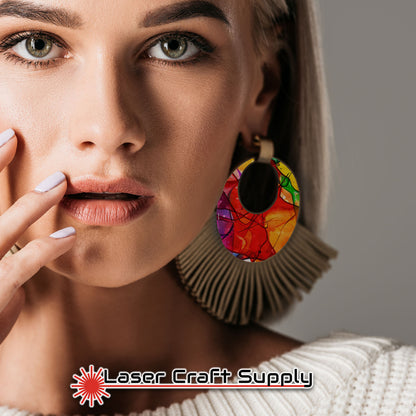 Creative Cast Acrylics -  Ink Splats - Stained Glass