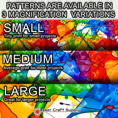 Creative Cast Acrylics -  Ink Splats - Stained Glass