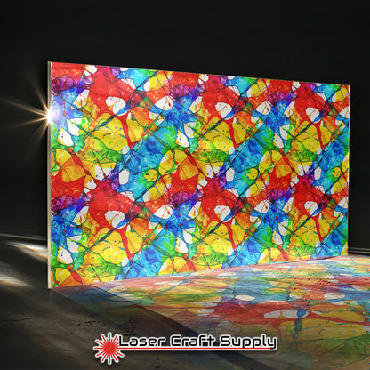 Creative Cast Acrylics -  Ink Splats - Stained Glass