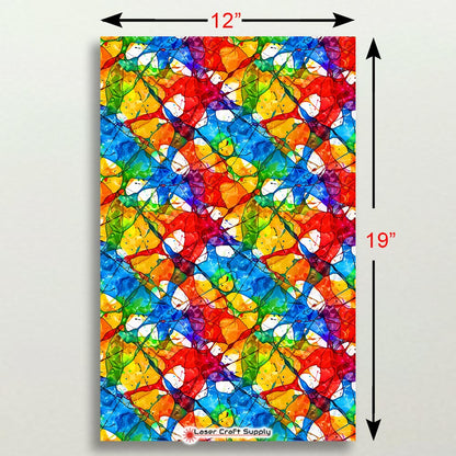 Creative Cast Acrylics -  Ink Splats - Stained Glass